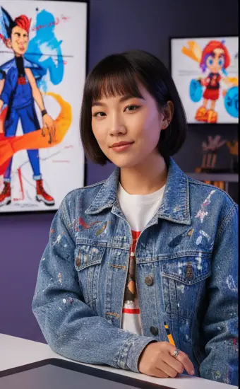 Work by Sophie Lin, digital illustrator (@sophdraws)